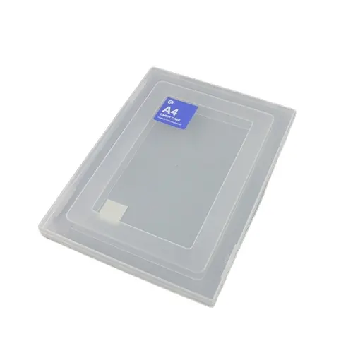 A4OEMドキュメントトレイハードカバープラスチックボックスファイルストレージフォルダー