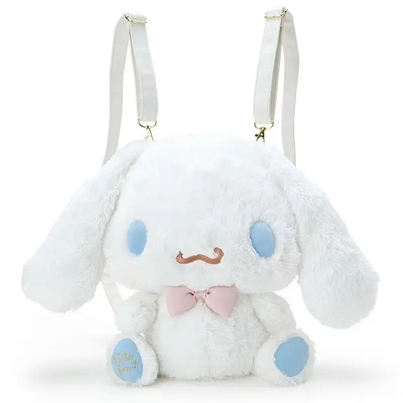 Lindo lujo Kawaii Kuromi felpa dibujos animados Anime Melody Kuromi bolso de hombro mochila niños muñeco de peluche regalo