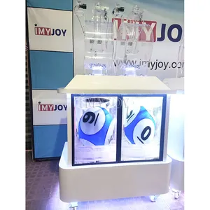 Commercial customize automatic electric air jet lucky pinball lottery lucky drawing numbers ball game vending machine