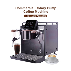 Macchina da Caffè Commerciale con Pompa Rotativa - Gruppo Singolo 9 Bar Doppia Caldaia 3200W per Piccoli Caffè con Alimentazione Automatica dell'Acqua - Product Image 2