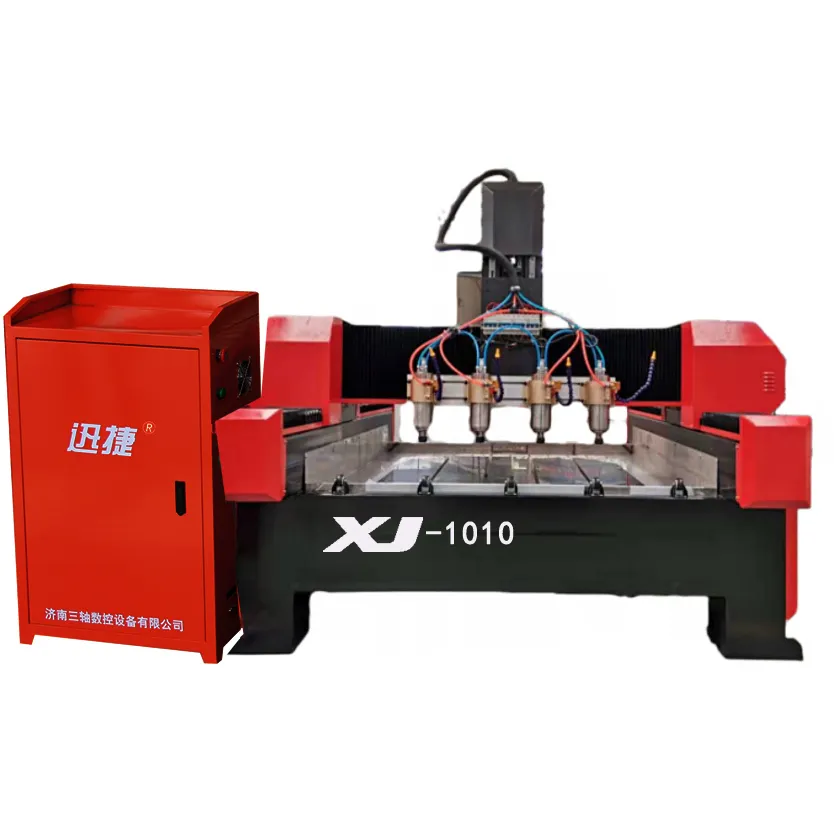 Multi-axis multi-head large stone engraving machine for stone processing and engraving