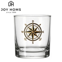 Verres à whisky personnalisés avec logo métallique, en alliage de zinc, pour dégustation, design créatif, pour bar, transparents, souvenir, vente en gros