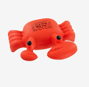 Balles anti-stress personnalisées en forme de crabe, jouets à presser sur le thème des animaux marins, avec logo imprimé, cadeau promotionnel en gros - Product Image 2