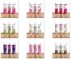 Venta caliente Chingona Bichota Toxica estilo mexicano 20oz vaso Delgado personalizado sublimación vasos tazas con tapa y pajita - Product Image 4