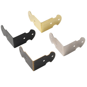Corner Brace B-047 42x25mm Carbon Steel Antique Bronze <b>Silver</b> Yellow Black Sheet Metal <b>Bracket</b> For Box Protection - Product Image 5