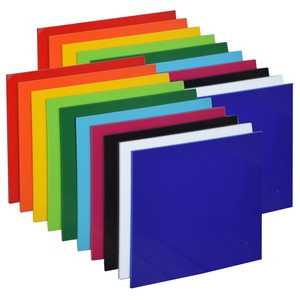 Feuille acrylique opaque blanc <span class=keywords><strong>noir</strong></span> bleu 6mm nouveaux panneaux de polymère optique pour la conception intérieure commerciale coupe de flexion incluse - Product Image 1