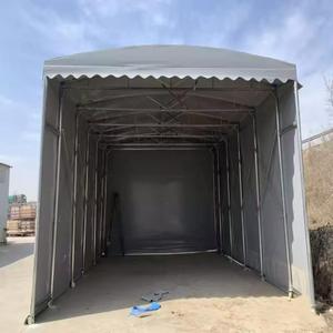 Customization Push Pull Shelter <b>Retractable</b> Folding Movable Canopy UV Resistant Heavy PVC <b>Awning</b> Tent Warehouse Tent - Product Image 6