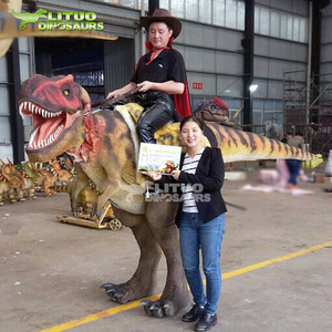 Disfraz de Dinosaurio para Adultos <span class=keywords><strong>con</strong></span> Patas Ocultas para Caminar y Montar - Product Image 2