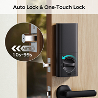LNDU HK01 Serrure Intelligente à Empreinte Digitale NFC d'Extérieur pour Apple HomeKit, Verrou Sécurisé Électrique pour Maison, Clés, Porte d'Entrée et Portail