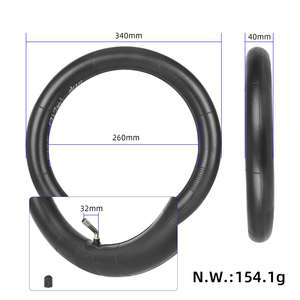 Chambre à air Ulip 14x2.125 avec valve coudée en caoutchouc butyle pour pneus de vélo électrique, trottinette électrique, accessoires de vélo - Product Image 2