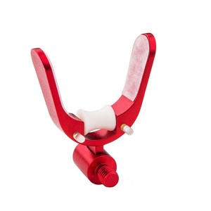 Soporte para caña de pescar de metal rojo, cabezal de soporte grande, diseño antideslizante con forma de pico de pato para uso en exteriores - Product Image 1