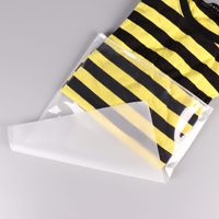 Emballage Sac à fermeture éclair en polyéthylène personnalisé Transparent D2W Biodégradable Mat givré refermable Emballage en plastique PE Emballage de vêtements