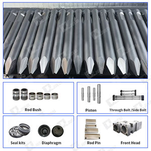 מחפר הידראולי מפסק פטיש מוט כלי טריז בניית מכונות חלקים בגדלים 135 140 155 165 30 גרם 175 40 גרם - Product Image 4