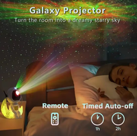 Proyector de Galaxia Astronauta 2026 con 8 Efectos de Iluminación, Control Remoto, Lámpara de Proyección LED de Luna y Estrellas para Niños, Regalo para Dormitorio