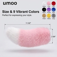 UMOO AFWB2644 Décoration de voiture électrique télécommandée avec queue de renard en fourrure mignonne, commande vocale à distance, rechargeable, pour adultes unisexe