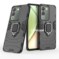 Lichicase prix usine 360 rotation anneau en métal support Protection contre les chocs couverture arrière pour vivo Y200 Y200E étui