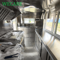 WECARE Fabricant de chariots de nourriture mobiles pour café, jus, hot-dogs, barbecue, pizza, cuisine mobile, camion de crème glacée entièrement équipé