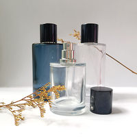 Flacon de parfum vide de 50 ml et 100 ml, forme cylindrique, flacon en verre pour parfum, emballage cosmétique, vente en gros de cosmétiques, impression à l'écran