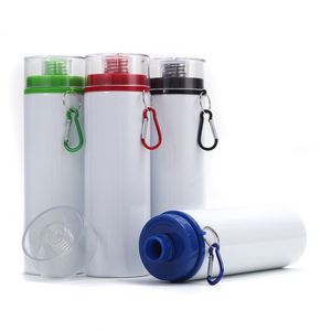 Bouteille d'eau sport en aluminium blanc de 750 ml, personnalisable par sublimation, écologique, pour cadeaux d'entreprise et camping (vente en gros) - Product Image 3