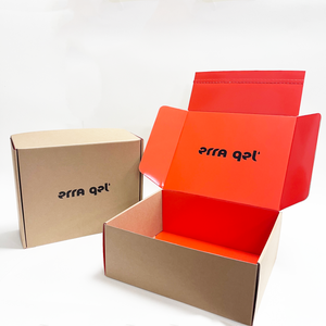 Wholesale Custom Large Shipping Boxes 9x6x3 &amp; 8x8x6, Custom Adhesive <strong>Lock</strong> <strong>Box</strong> for Projects - Product Image 1