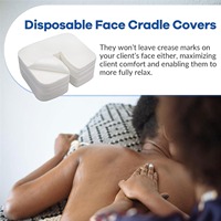 Couverture de berceau de visage en forme de U Conception jetable Taille de coton de qualité médicale Convient à l'appui-tête de chaise de massage Fourniture en vrac pour centre de santé