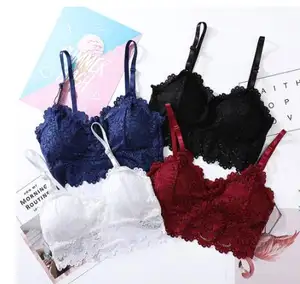 Queena New Multicolor Women Sexy Underwear Women Padded For Tank Tops Lace Crop Top Young Girls Comfortable Strap Vest