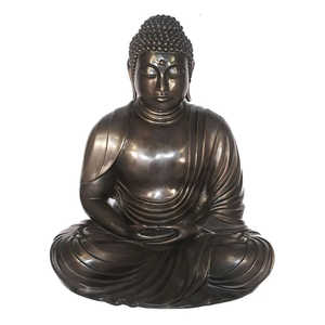 Gran latón fundido Fengshui Buda busto pátina bronce Buda cabeza escultura Tang <span class=keywords><strong>dinastía</strong></span> - Product Image 2