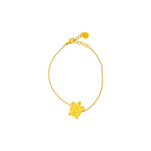 Fashion Charm <b>Bracelet</b> 316L Stainless Steel PVD Gold Plating Sustainable Resistant <b>Turtle</b> Pendant - Product Image 2