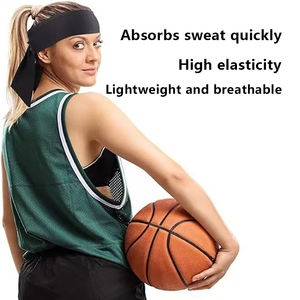 แถบคาดศีรษะสำหรับผู้หญิงผู้ชายผ้าซาตินโพลีเอสเตอร์ผ้าซาตินสำหรับเล่นฟุตบอลเทนนิสบาสเก็ตบอลเทนนิส - Product Image 4