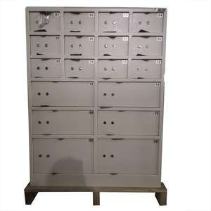 <span class=keywords><strong>Caja</strong></span> <span class=keywords><strong>fuerte</strong></span> de acero inoxidable de 18 puertas, casillero para banco y vestíbulo de hotel, precio al por mayor - Product Image 5