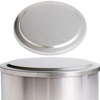 Vente en gros de couvercle de foyer rond en acier inoxydable, couvercle à anneau métallique pour chauffage extérieur et barbecue, emballage et logo personnalisables