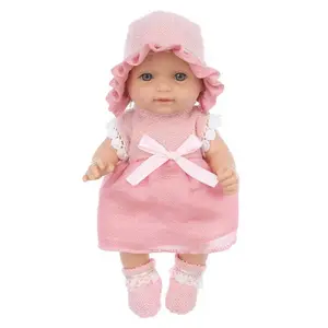 New Vinyl Doll Fashion Dress-up 30CM Simulação Baby Reborn Doll Comfort Doll Early Education Toy
