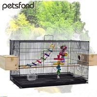 Cage à oiseaux de luxe, grande cage à oiseaux en métal, cage de reproduction pour pinson pivoine, grand nid pour oiseaux