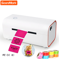 Soonmark 1.57 "x 1.18" étiquettes autocollantes thermiques étiquette de code à barres auto-adhésive de couleur pour imprimante thermique directe et entreprise