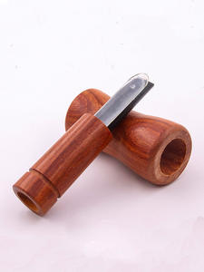 Sifflet d'appel d'oiseaux en bois fait main, simulateur de son réaliste, portable, accessoire tactique pour la chasse en extérieur et l'observation de la nature - Product Image 6