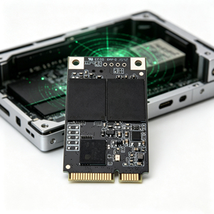 SSD industriel robuste MSATA MO-300A MLC, 3000 cycles <span class=keywords><strong>P</strong></span>/E, sécurité <span class=keywords><strong>ATA</strong></span> pour solution de stockage compacte pour affichage numérique - Product Image 1