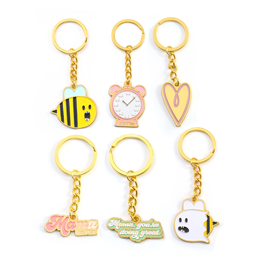 Gold plated keychain