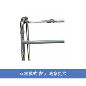 Handezexin <b>Folding</b> <b>Walker</b> Stainless Steel 77Cm X 53Cm For Elderly Rehabilitation With Wheels And Four Legs - Product Image 3