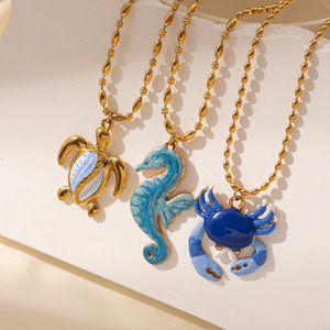 Collana pendente in acciaio inossidabile 18K, - Product Image 3