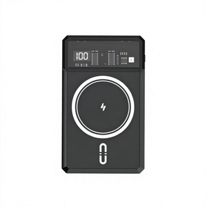 Batterie externe magnétique 10000mAh, charge sans fil 22.5W, chargeur portable, câble intégré, écran LED pour téléphone portable - Product Image 4