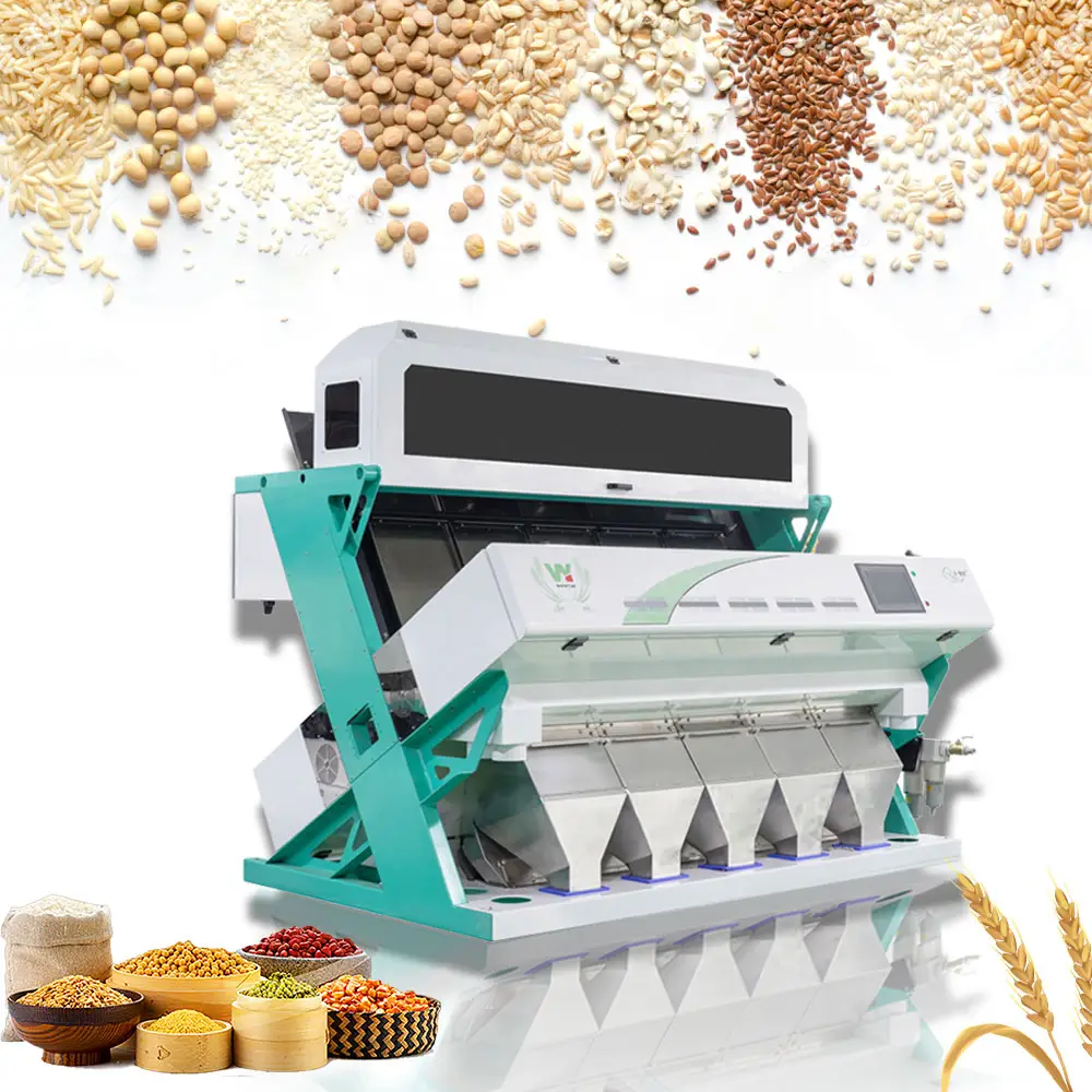 Produto de grão que faz máquinas ccd câmera classificador de cores de arroz máquina de classificação de preço