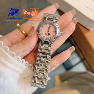 Reloj de Pulsera de Cuarzo de Acero Inoxidable para Mujer, Marca Longnes, con Esfera de Diamantes de Imitación, Movimiento Ronda, Regalo Elegante para Damas - Product Image 1