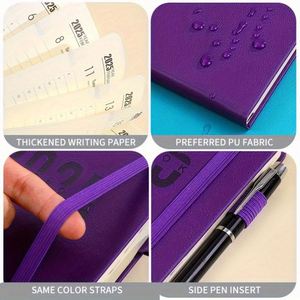 โรงงานผลิตสมุดแพลนเนอร์ MY MOON PIE ขายส่ง สมุดบันทึกประจำวันปี 2025 ปกหนังเทียม 365 วัน ขนาด A5 ได้รับการรับรองมาตรฐาน BSCI จำนวน 100 เล่ม - Product Image 3