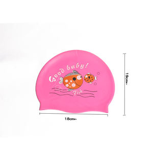 <span class=keywords><strong>Gorro</strong></span> de baño de silicona para niños, <span class=keywords><strong>gorro</strong></span> de baño cómodo para pelo largo y corto, <span class=keywords><strong>gorro</strong></span> de natación estampado duradero para uso de buceo infantil - Product Image 6