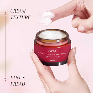 <span class=keywords><strong>Crema</strong></span> Notte Idratante Viso all'Olio di Rosa Anti-Macchia Riparatrice per Pelle Secca Schiarente e Illuminante per Adulti - Product Image 2