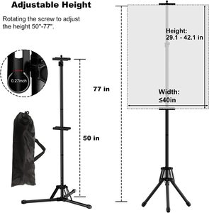Hai Mặt dấu hiệu đứng, quảng cáo hiển thị <span class=keywords><strong>Tripod</strong></span> Đăng chủ, có thể điều chỉnh bệ Áp phích đứng chiều cao lên đến 79 ''<span class=keywords><strong>Poster</strong></span> Stan - Product Image 4