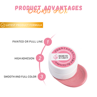 Vente en gros de vernis à ongles en gel crème solide japonais hautement pigmenté, à séchage rapide UV LED, en pot, pour salon