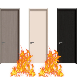 Puerta interior de madera para hotel y apartamento moderno, clasificación contra incendios de 20/30/45/60/90 minutos, función de prevención de incendios de madera maciza terminada - Product Image 1
