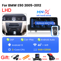 Navifly MNX 10.25 pouces Android voiture jouer auto écran tactile autoradio avec gps pour BMW E90 sans écran 2005-2012 support DVR