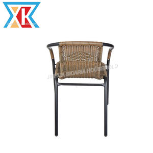 Silla de mimbre redonda con diseño de moda para muebles de exterior - Product Image 6